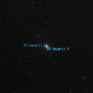 DSS image of 53 Aquarii A