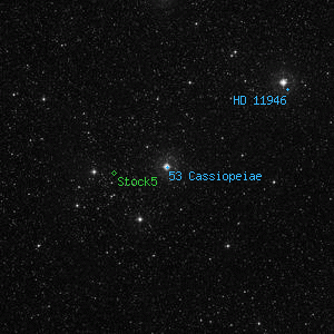 DSS image of 53 Cassiopeiae