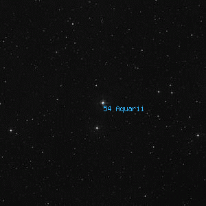 DSS image of 54 Aquarii