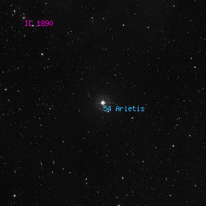 DSS image of 54 Arietis