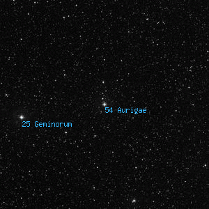 DSS image of 54 Aurigae