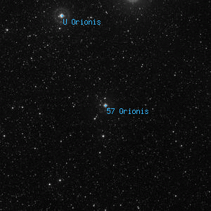 DSS image of 57 Orionis