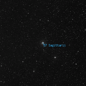 DSS image of 57 Sagittarii