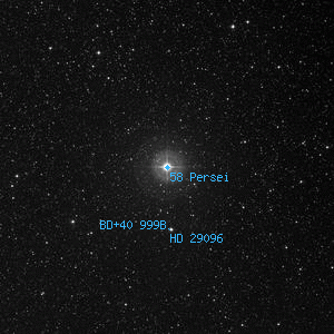 DSS image of 58 Persei