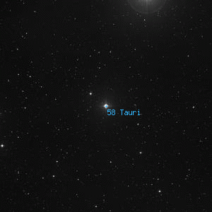 DSS image of 58 Tauri