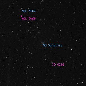 DSS image of 58 Virginis