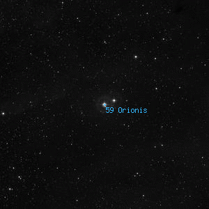 DSS image of 59 Orionis
