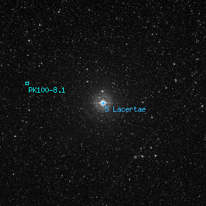 DSS image of 5 Lacertae