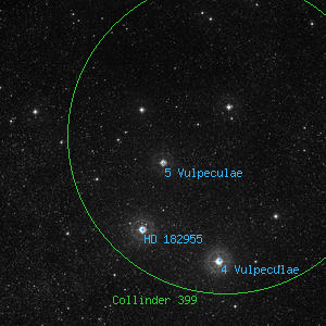 DSS image of 5 Vulpeculae