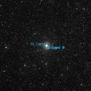 DSS image of 61 Cygni B