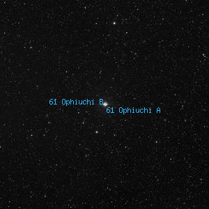 DSS image of 61 Ophiuchi B