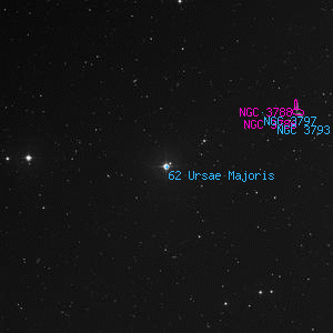 DSS image of 62 Ursae Majoris