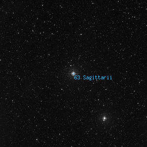 DSS image of 63 Sagittarii