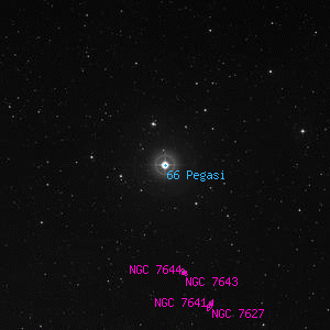 DSS image of 66 Pegasi