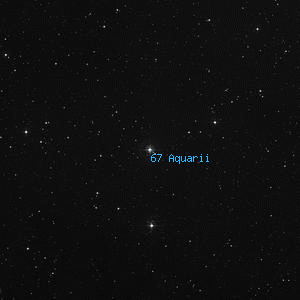 DSS image of 67 Aquarii