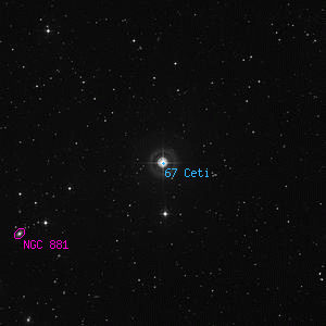 DSS image of 67 Ceti