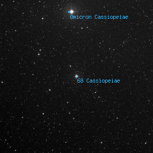 DSS image of 68 Cassiopeiae