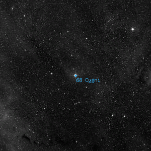 DSS image of 68 Cygni