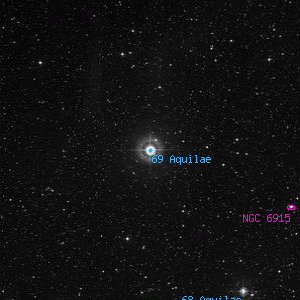 DSS image of 69 Aquilae