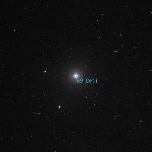 DSS image of 69 Ceti