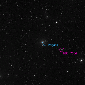 DSS image of 69 Pegasi