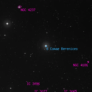 DSS image of 6 Comae Berenices