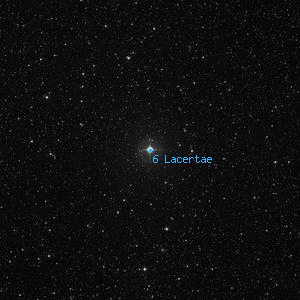 DSS image of 6 Lacertae