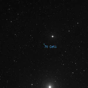 DSS image of 70 Ceti