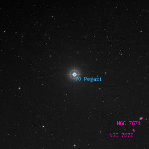 DSS image of 70 Pegasi