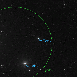 DSS image of 70 Tauri