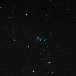 DSS image of 71 Ceti