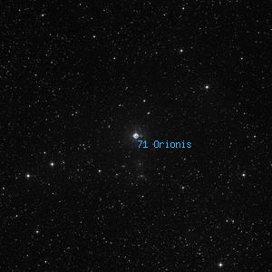 DSS image of 71 Orionis