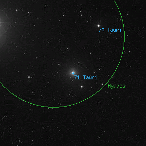 DSS image of 71 Tauri
