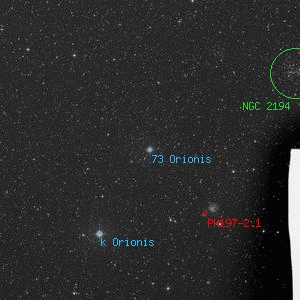 DSS image of 73 Orionis
