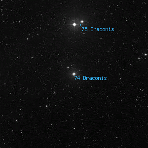 DSS image of 74 Draconis