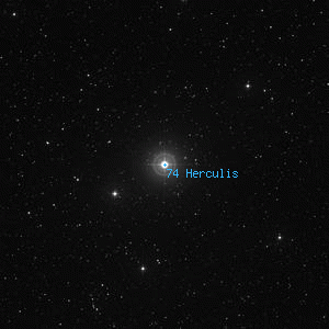 DSS image of 74 Herculis
