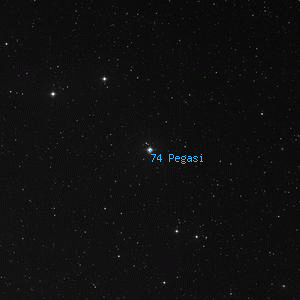 DSS image of 74 Pegasi