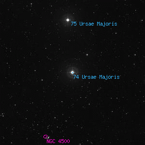 DSS image of 74 Ursae Majoris