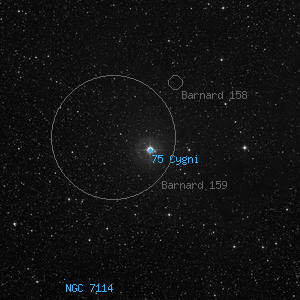 DSS image of 75 Cygni