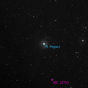 DSS image of 75 Pegasi