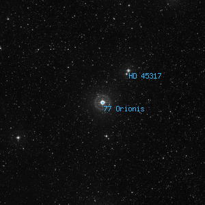 DSS image of 77 Orionis