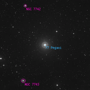 DSS image of 77 Pegasi