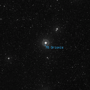 DSS image of 78 Orionis