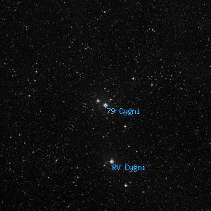 DSS image of 79 Cygni