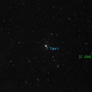 DSS image of 7 Tauri