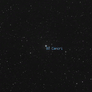 DSS image of 80 Cancri