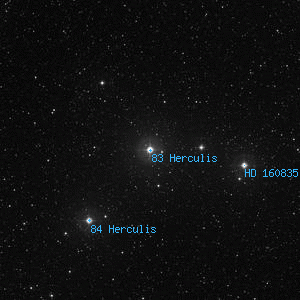 DSS image of 83 Herculis