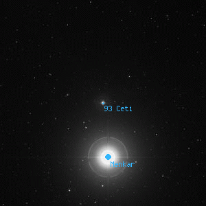 DSS image of 93 Ceti