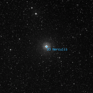 DSS image of 93 Herculis