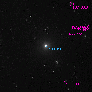 DSS image of 93 Leonis